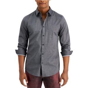 I.N.C Mens Pindot Button Up Shirt, NWT